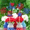 12-Piece 4th of July Centerpiece Sticks – Double-Sided Firework Star USA Patriotic Table Flower Decorations for Independence Day & American Holiday Parties